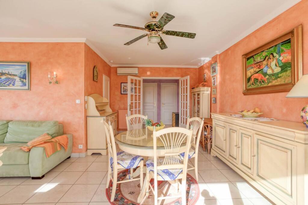 A6- 2 Bdr Incredible Sea View - Ac, Garage & Terrace Apartment Antibes Exterior foto